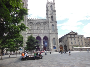 Notre-Dame Basilica, my guide book tells me that it could have the largest bell in North America...it was very loud...