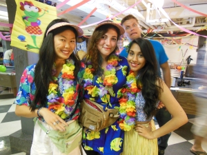 Anne, Myself, Nikita and Dan at the Hawaiian Party
