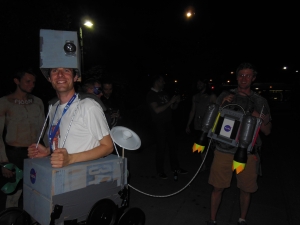 Rocket Engineers fancy dress (Curiosity and the Space Crane)